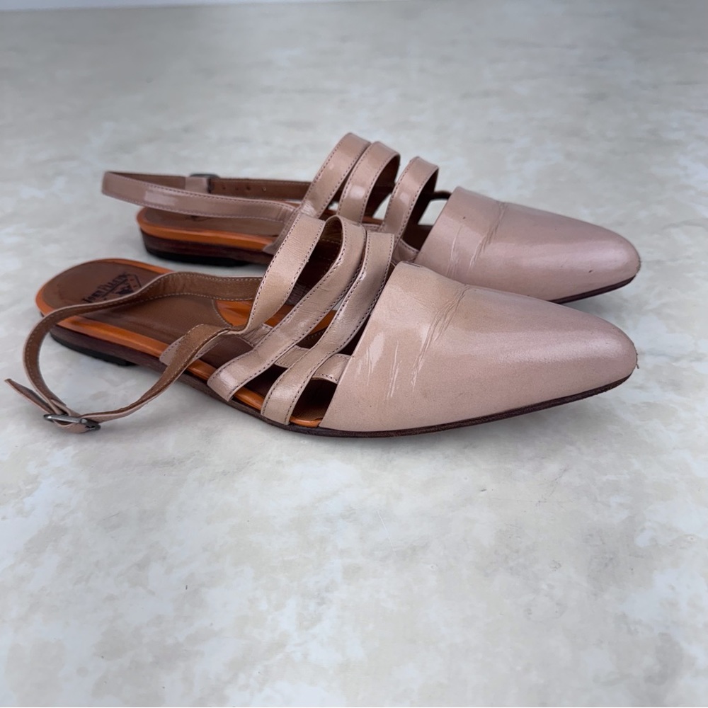 Discontinued John Fluevog Presence Wizard Slingbacks 10